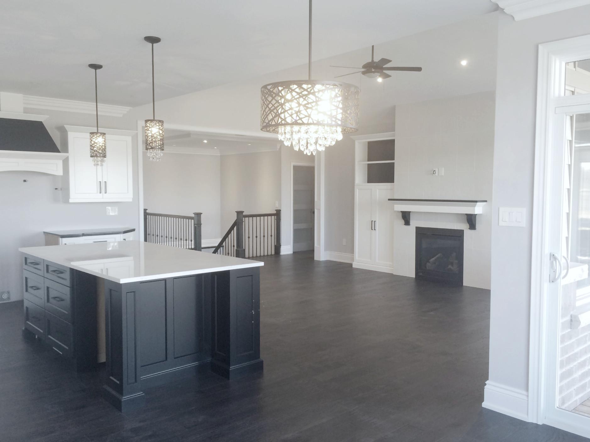 kitchen with island
